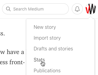 View your Medium stats to gain insights into how your content is performing.