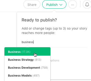 Use appropriate tags on Medium to reach your audience.