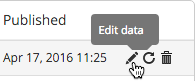 Click the pencil icon to edit data in your Bulk Data Feed at any time