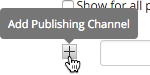 Add a new Publishing Channel via the plus button