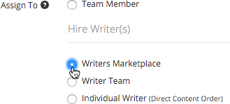 Use vWriter to hire writers on an ongoing basis through Publishing Channels