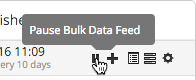 Pause and resume Bulk Data Feeds as required