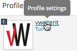 From the Social Profile Manager page, click through to the settings page for the Tumblr profile