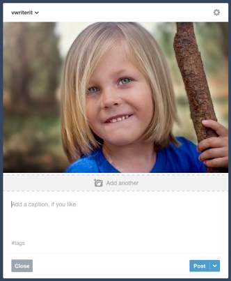 Example of a photo post on Tumblr
