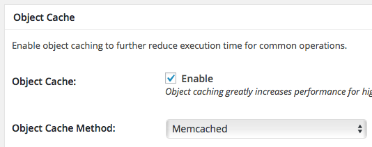 W3 Total Cache's Object cache can be enabled too