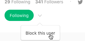 Block comments from a Medium user by blocking them