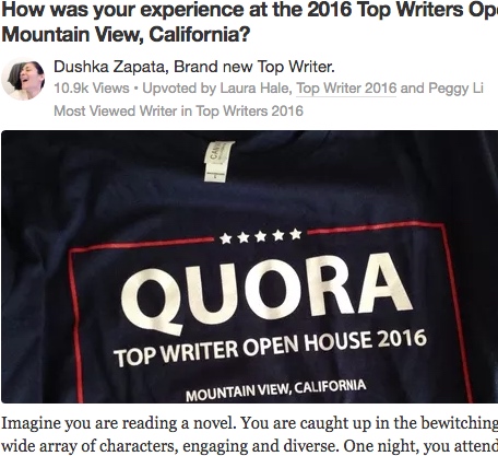 Become a Top Writer on Quora and connect with influencers