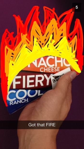 Source: Taco Bell Snapchat profile: https://www.snapdex.com/TacoBell/media/snaps/186