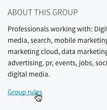 Check the rules for LinkedIn Groups before using them for content marketing