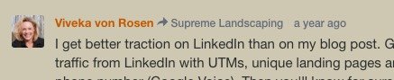 LinkedIn can give you more traction for your content than on your own blog